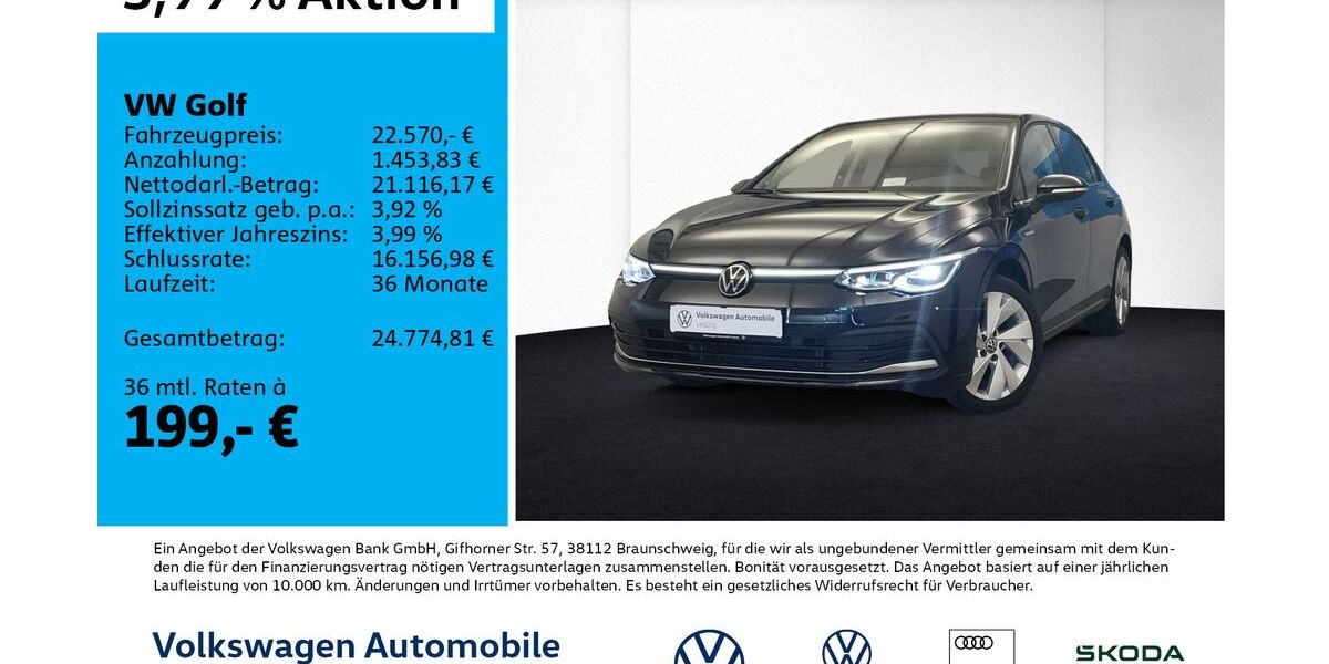 VW Golf 37.805 km 22.570 &euro; Leipzig 04277