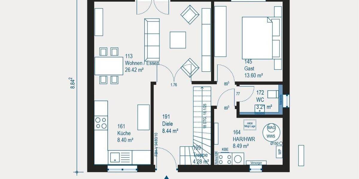 Einfamilienhaus Leipzig Burghausen Flughafen Leipzig/Halle - 4 Zimmer, 142 m&sup2;, 398.500&euro; | Angebot:26886803