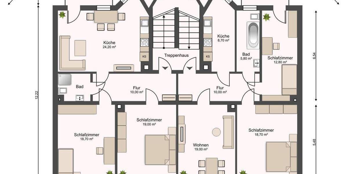 Mehrfamilienhaus, Wohnhaus Leipzig Kleinzschocher - 2 Zimmer, 707 m&sup2;, 1.990.000&euro; | Angebot:26528112