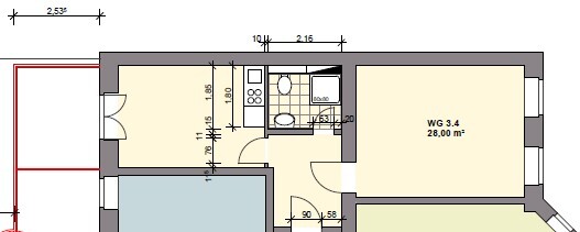Citynah! Schicke 2Raumwohnung! Balkon! Kleine EBK! In Parknähe! 2 zimmer