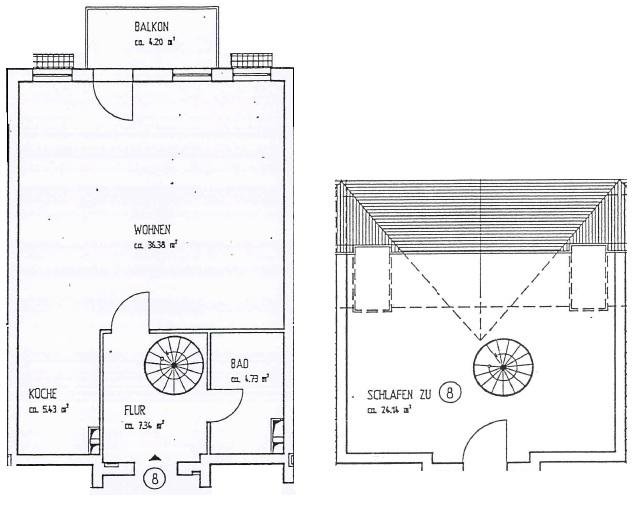  MACHERN MAISONETTE 2 ZIMMER mit offener Küche BALKON AB SOFORT 2 zimmer