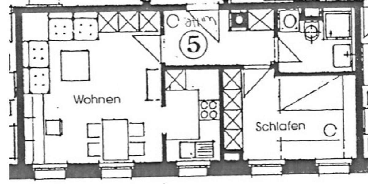 Ruhig gelegene, vermietete 2-Raumwohnung – neue Heizungsanlage inklusive 2 zimmer