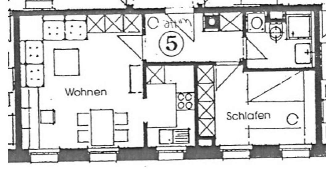 Ruhig gelegene, vermietete 2-Raumwohnung – neue Heizungsanlage inklusive 2 zimmer