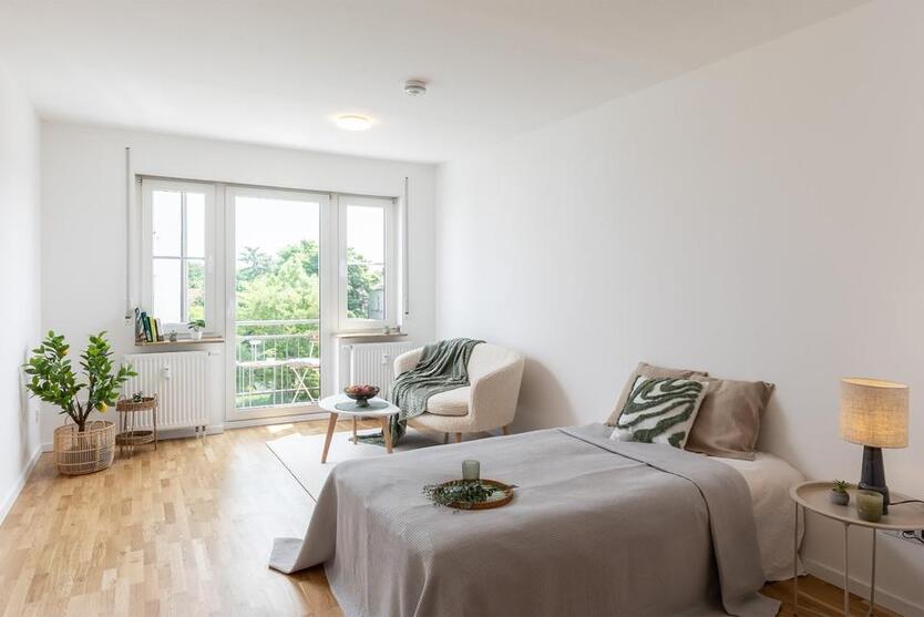 Erstbezug nach Renovierung 1-Zimmer-Wohnung mit Balkon in Leipzig