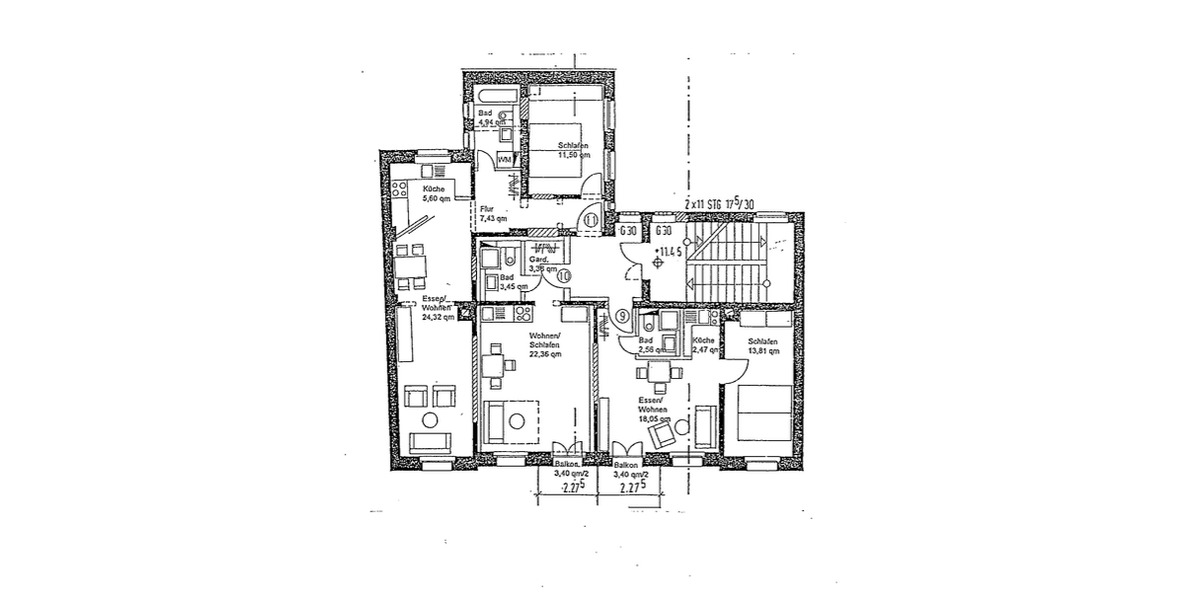 Etagenwohnung Leipzig Zentrum-West - 2 Zimmer, 55 m&sup2;, 143.000&euro; | Angebot:26218183