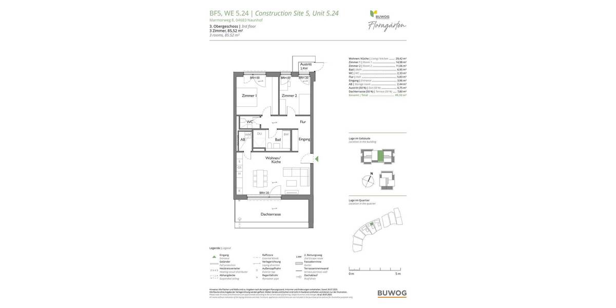 Etagenwohnung Naunhof - 3 Zimmer, 85 m&sup2;, 420.000&euro; | Angebot:26020814
