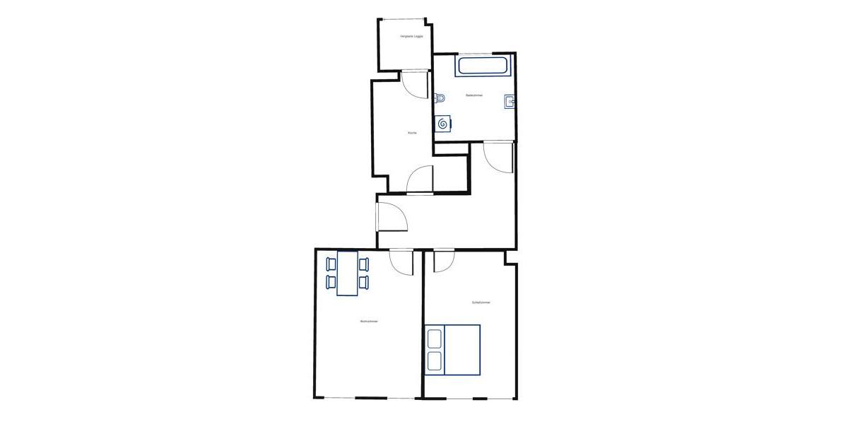 Ziehen Sie ein - Wohnung mit Fußbodenheizung 2 zimmer