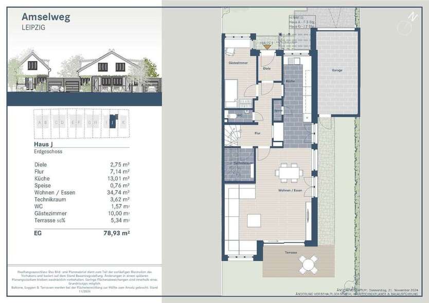 Wohnen, wo andere Golf spielen - Doppelhaushälfte mit Terrasse & Garten 5 zimmer