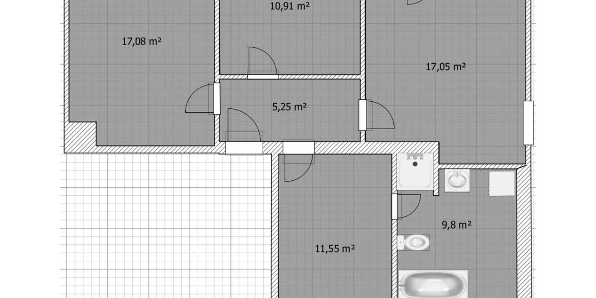 Dachgeschoßwohnung Böhlen - 3 Zimmer, 72 m&sup2;, 648&euro; | Angebot:24770522