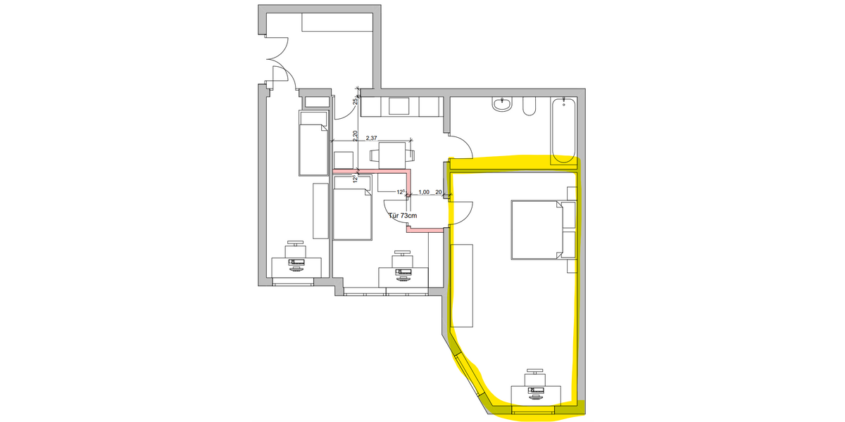 Etagenwohnung Leipzig Anger-Crottendorf - 1 Zimmer, 8 m&sup2;, 350&euro; | Angebot:26909904