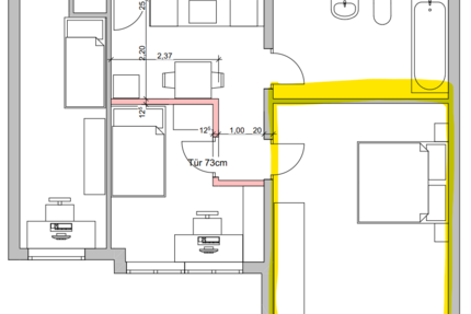 Wohnung Leipzig Anger-Crottendorf - 1 Zimmer, 8 m&sup2;, 350&euro; | Angebot:26909904