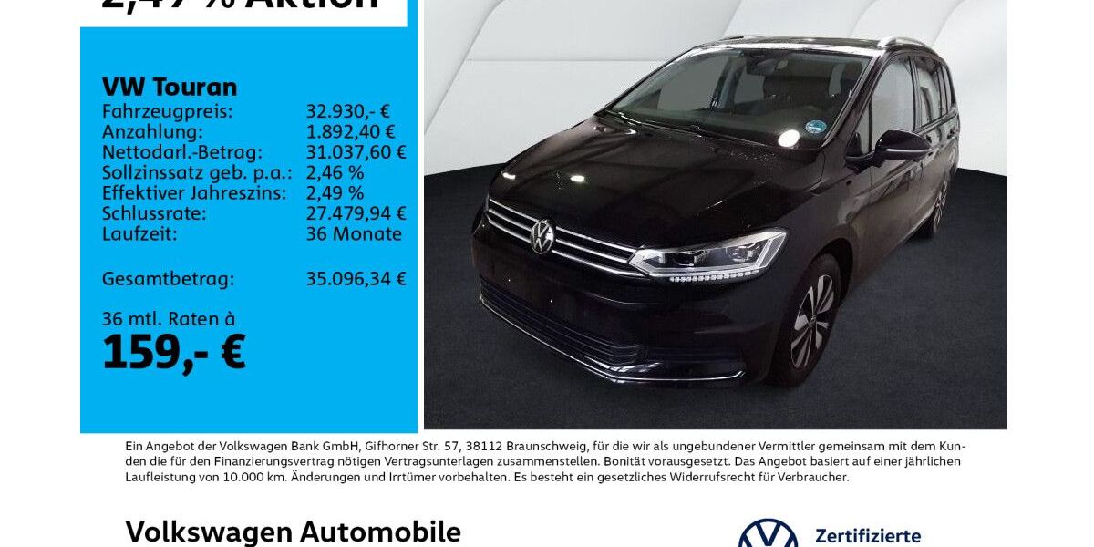 VW Touran 25.954 km 32.930 &euro; Leipzig 04178