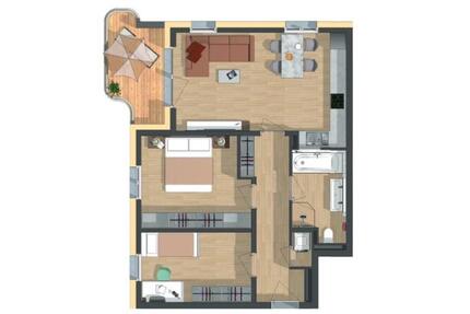 Furnished 3-room apartment – Available end of June