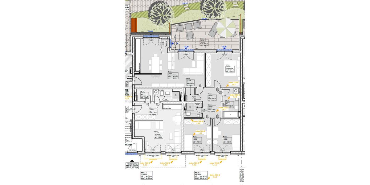 Terrassenwohnung Leipzig Mitte - 4 Zimmer, 126 m&sup2;, 2.274&euro; | Angebot:26675786