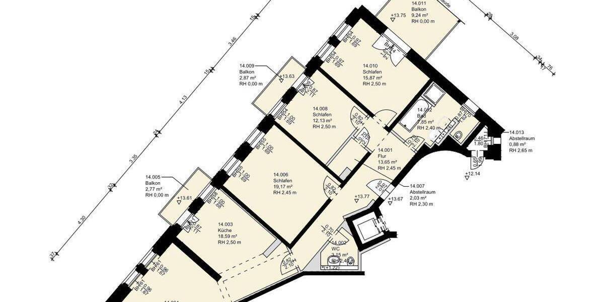 Etagenwohnung Leipzig Neustadt-Neuschönefeld - 4 Zimmer, 129 m&sup2;, 420.000&euro; | Angebot:26685336
