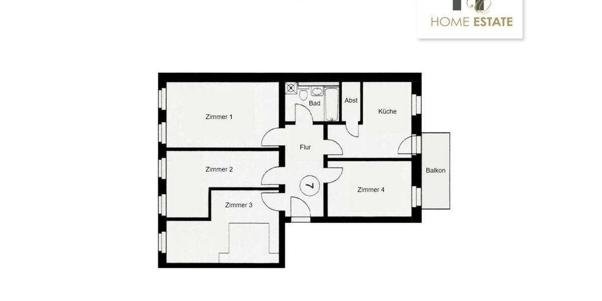 Etagenwohnung Leipzig Eutritzsch - 4 Zimmer, 100 m&sup2;, 350.000&euro; | Angebot:25820397