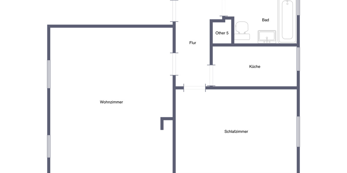 Etagenwohnung Schkeuditz - 2 Zimmer, 52 m&sup2;, 387&euro; | Angebot:25779462