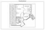 Dachgeschoßwohnung Leipzig Nordwest - 2 Zimmer, 55 m&sup2;, 470&euro; | Angebot:26416328