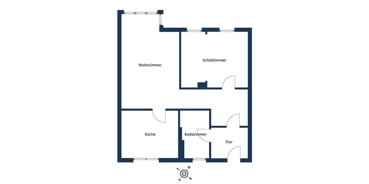 Etagenwohnung Leipzig Probstheida - 2 Zimmer, 60 m&sup2;, 155.000&euro; | Angebot:25773212