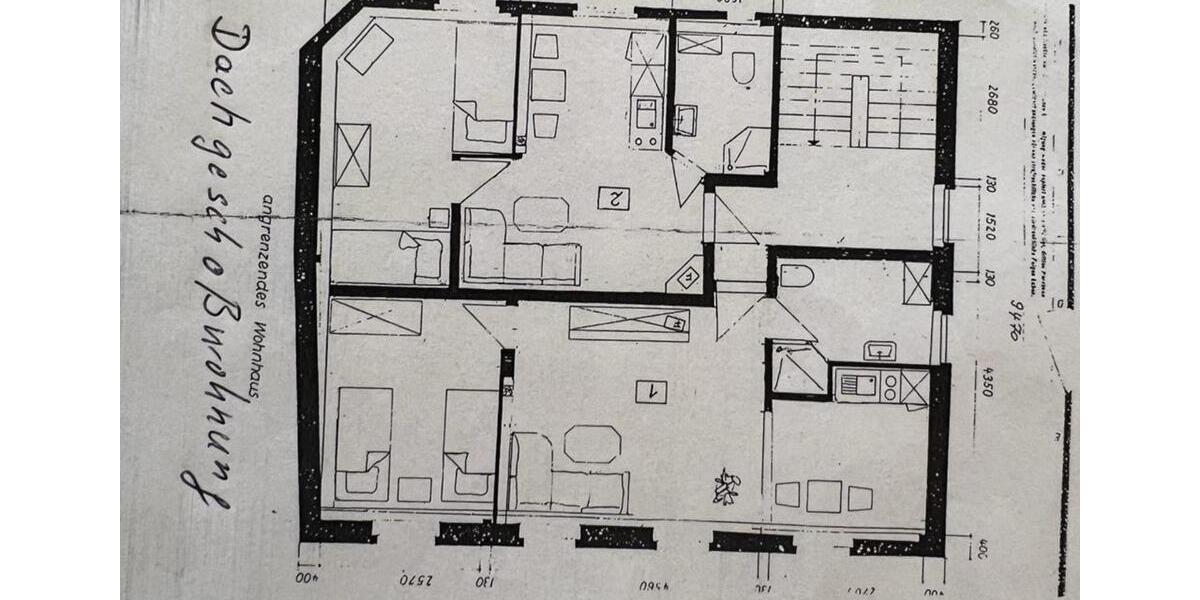 Dachgeschoßwohnung Grimma - 2 Zimmer, 38 m&sup2;, 310&euro; | Angebot:24455772
