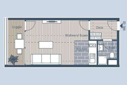 Kompakte 1-Raum-Wohnung im Leipziger Westen 1 zimmer