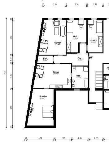 Etagenwohnung Lützen - 4 Zimmer, 110 m&sup2;, 850&euro; | Angebot:25689034
