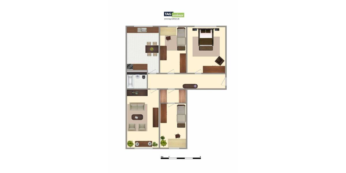 Etagenwohnung Bad Lausick - 4 Zimmer, 82 m&sup2;, 451&euro; | Angebot:26344202