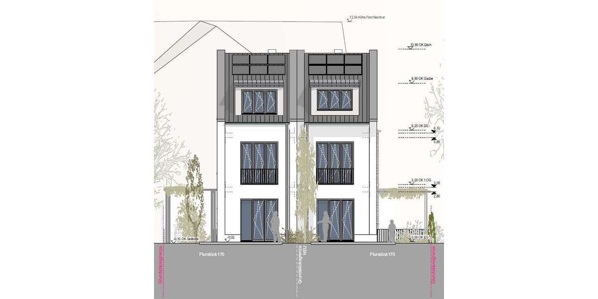 Wir bauen für Sie! - Stadtnah & Naturverbunden - Exklusive Doppelhaushälfte in Burghausen 4 zimmer