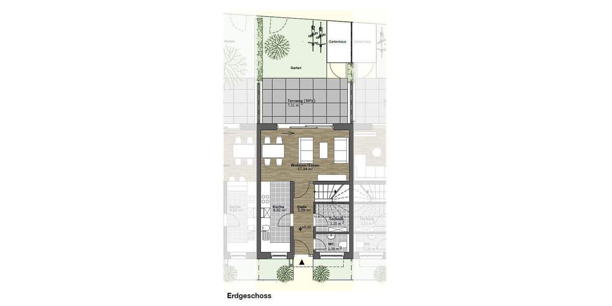 Reihenmittelhaus Zwenkau - 4 Zimmer, 109 m&sup2;, 398.000&euro; | Angebot:26043582