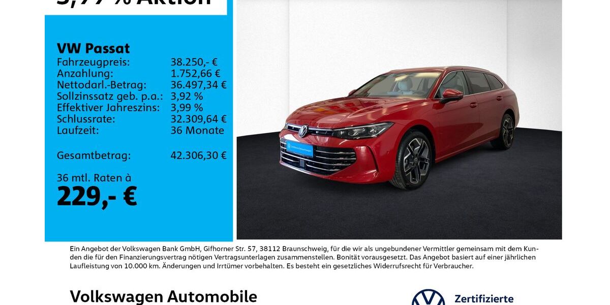 VW Passat 4.717 km 38.250 &euro; Leipzig 04178