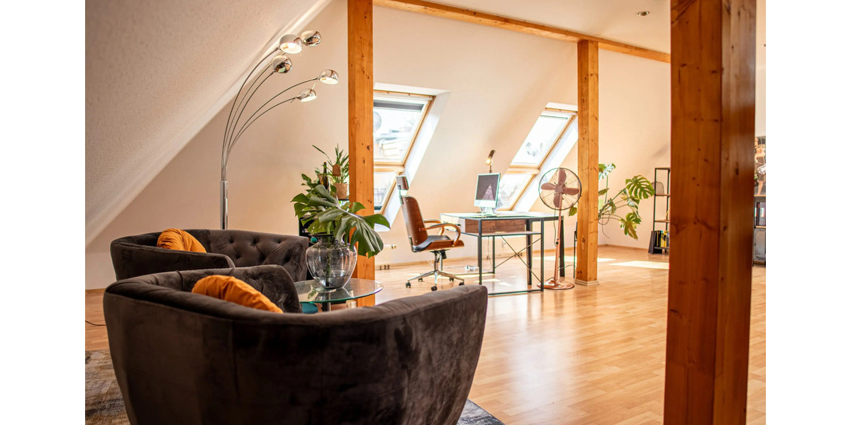 Dachgeschoßwohnung Leipzig Mitte - 3 Zimmer, 155 m&sup2;, 1.850&euro; | Angebot:25723744