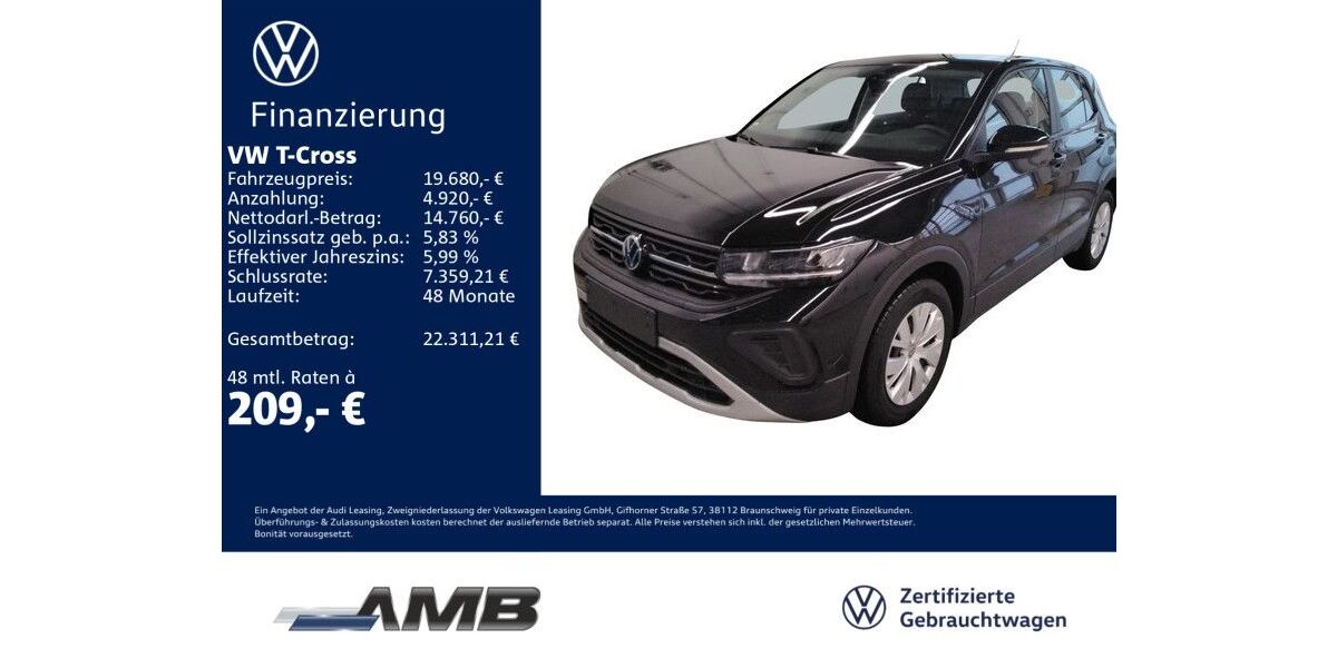 VW T-Cross 5.840 km 19.680 &euro; Borna 04552