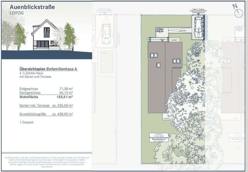 Einfamilienhaus KfW55 Standard - idyllisch & absolut ruhig -Ihr neues Zuhause in Leipzig-Stahmeln 4.5 zimmer
