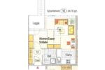 Erdgeschoßwohnung Leipzig Ost - 1 Zimmer, 35 m&sup2;, 348&euro; | Angebot:26233934