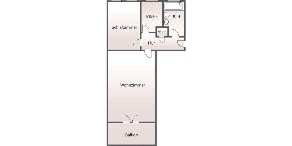 Etagenwohnung Kabelsketal - 2 Zimmer, 67 m&sup2;, 490&euro; | Angebot:25778855