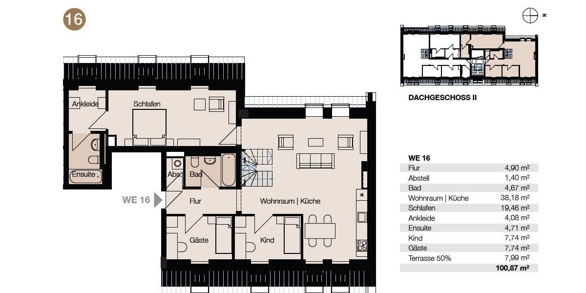 Etagenwohnung Leipzig Volkmarsdorf - 4 Zimmer, 101 m&sup2;, 580.000&euro; | Angebot:26740977