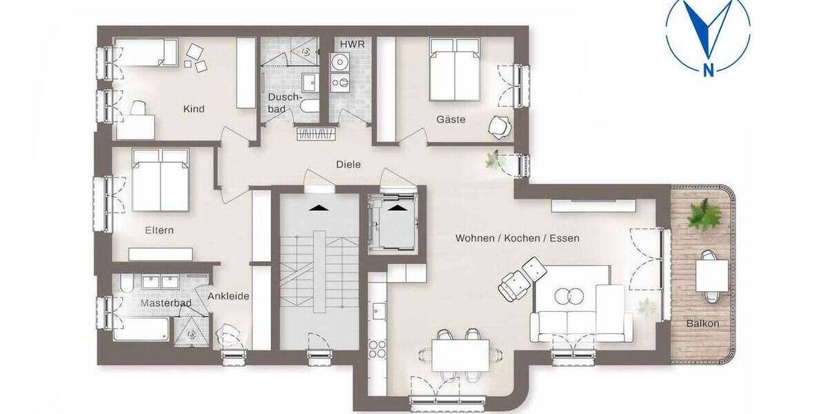 Etagenwohnung Markkleeberg - 4 Zimmer, 130 m&sup2;, 821.520&euro; | Angebot:26204506