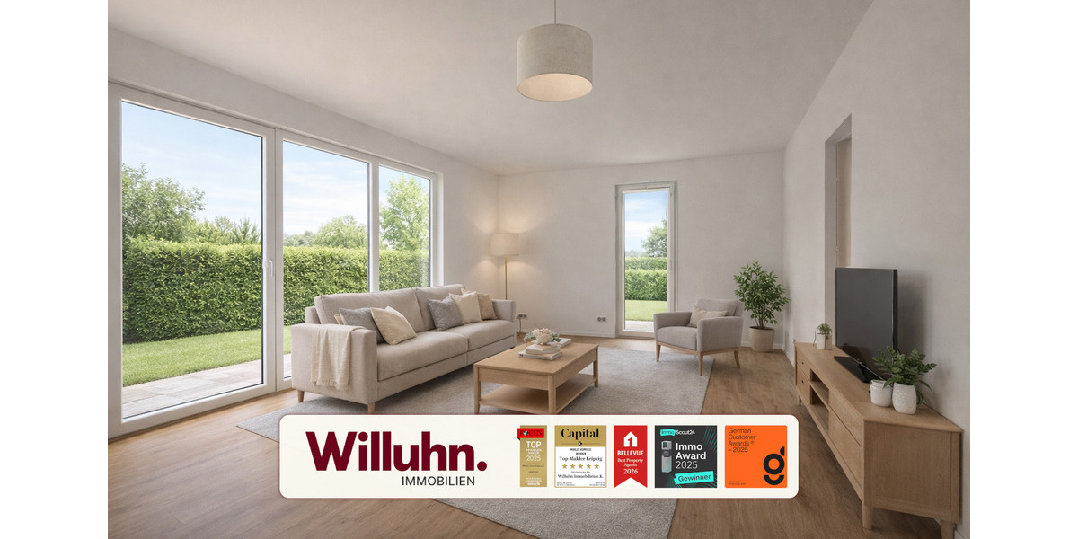 Erdgeschoßwohnung Machern - 2 Zimmer, 55 m&sup2;, 831&euro; | Angebot:25959988