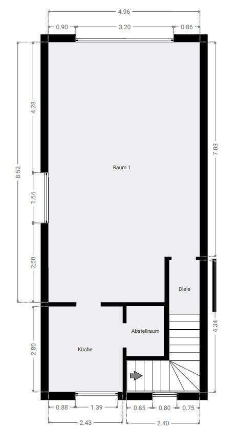 Reihenendhaus mit Potenzial zum Selbstausbau in Delitzsch 3 zimmer