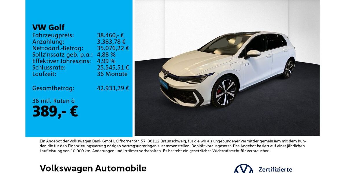 VW Golf 19.346 km 37.990 &euro; Leipzig 04178