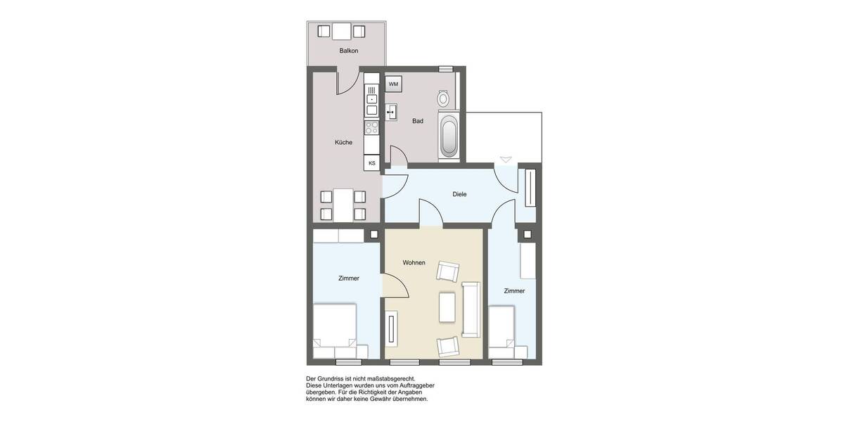 Etagenwohnung Leipzig Altlindenau - 3 Zimmer, 69 m&sup2;, 200.000&euro; | Angebot:26489513