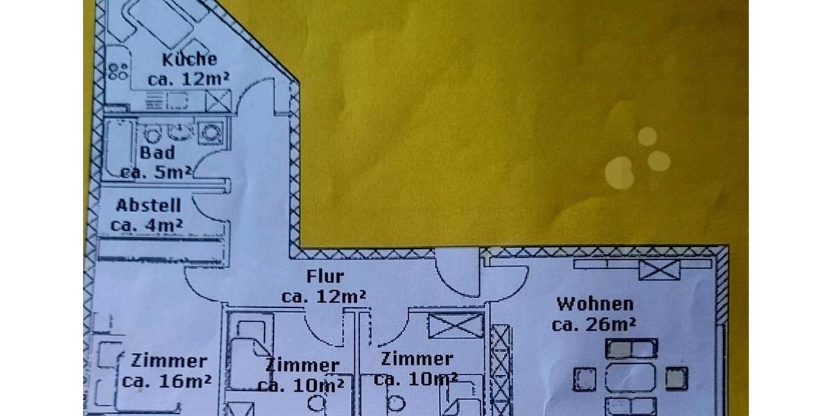 Hochparterre Leipzig Süd - 4 Zimmer, 95 m&sup2;, 360.000&euro; | Angebot:26975212