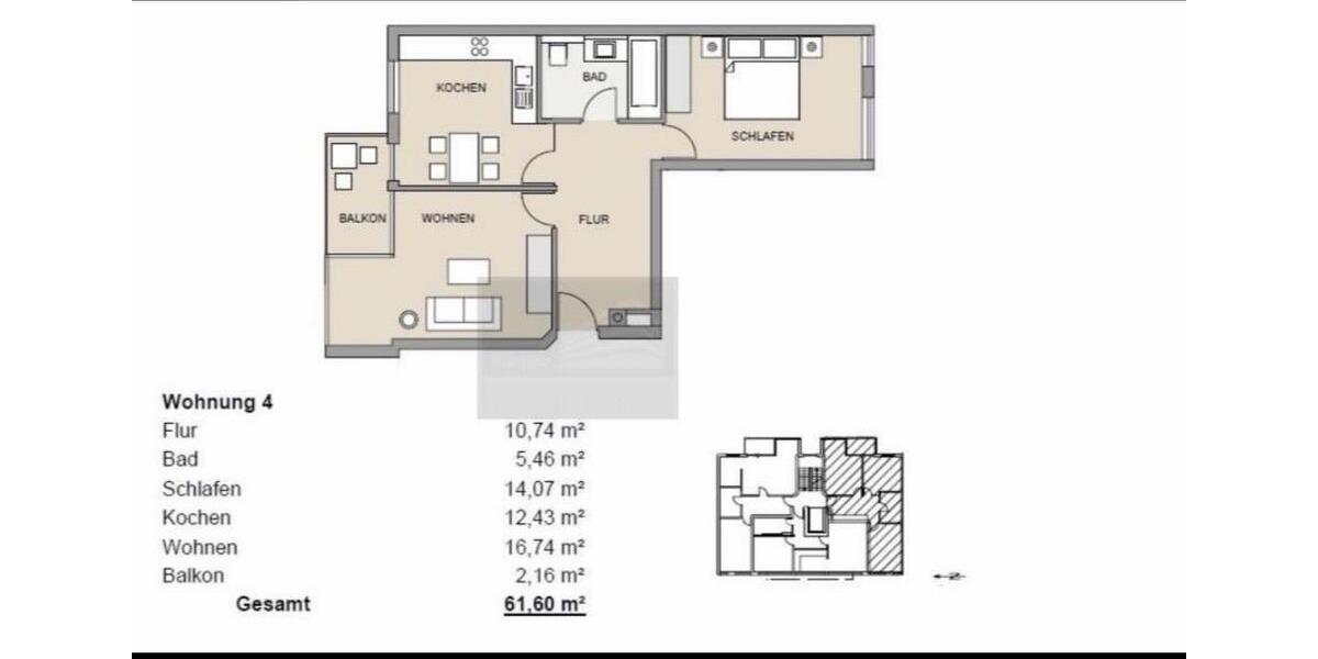 Neuwertige 2 Raum-Wohnung in Gohlis Mitte inkl. Tiefgarage 2 zimmer