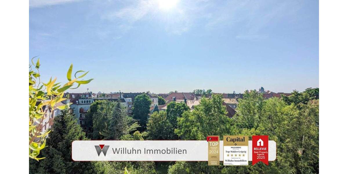 Herrlicher Weitblick über Leipzig: Gemütliche 2RW | Balkon, Aufzug & Stellplatz | Fernwärme! 2 zimmer