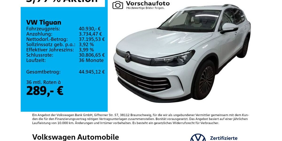 VW Tiguan 43.931 km 40.930 &euro; Leipzig 04178