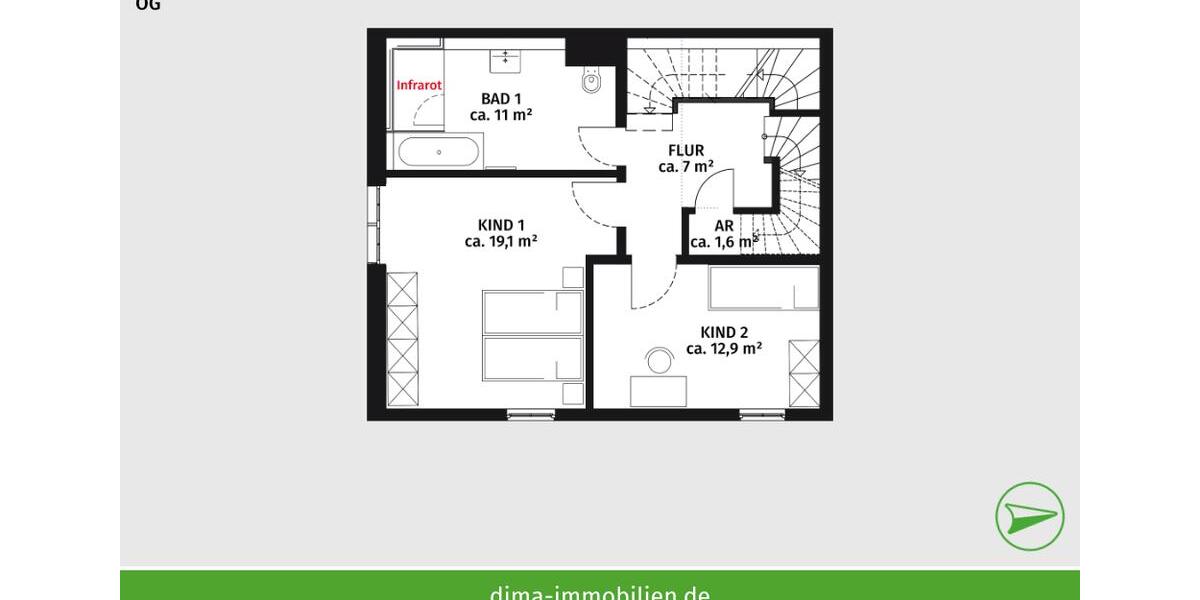 Maisonettenwohnung Leipzig Südwest - 4 Zimmer, 139 m&sup2;, 1.668&euro; | Angebot:26533084