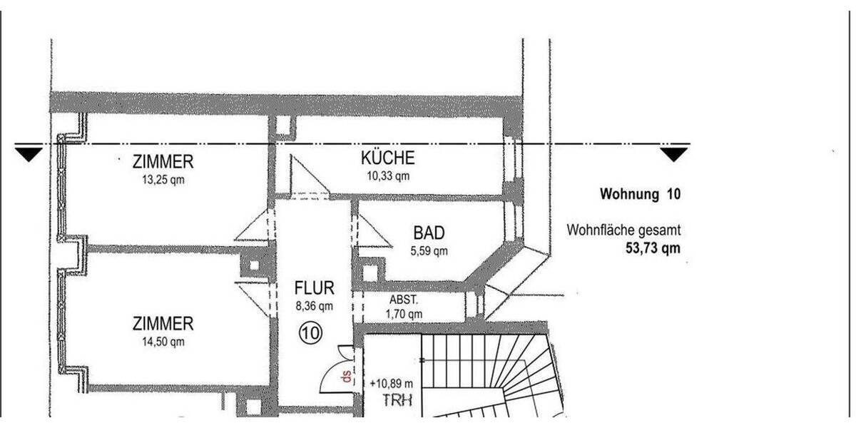 Etagenwohnung Markkleeberg Markkleeberg-Mitte - 2 Zimmer, 54 m&sup2;, 599&euro; | Angebot:26487074