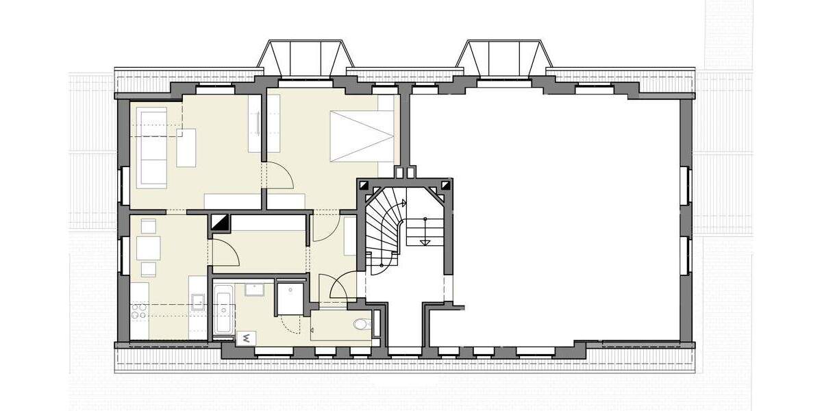 Wohnen bei Leipzig: 2 Zimmer, Bad neu, Echtholz-Parkett, PKW-Stellplatz 2 zimmer