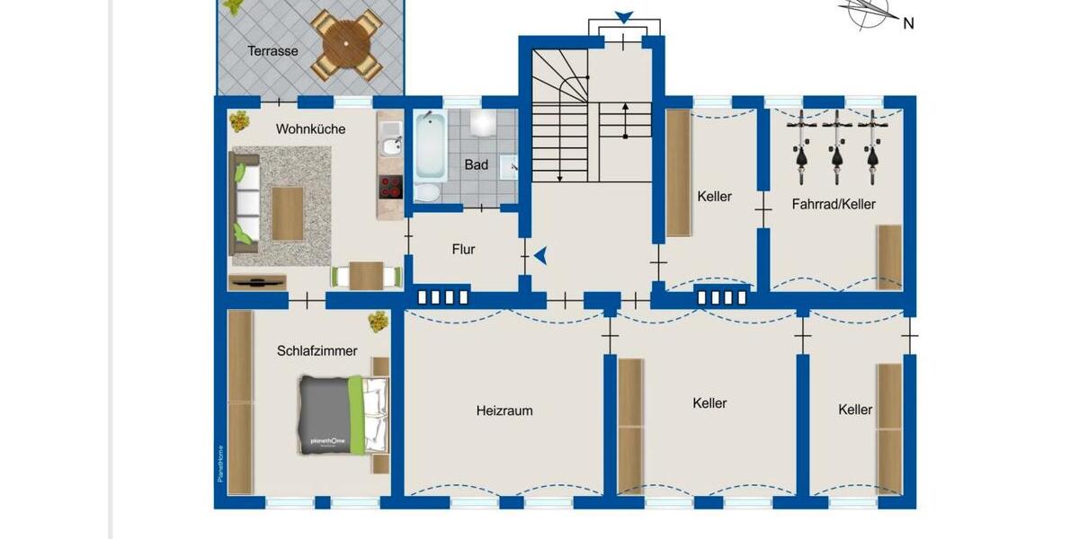 Etagenwohnung Delitzsch - 2 Zimmer, 36 m&sup2;, 345&euro; | Angebot:26167071