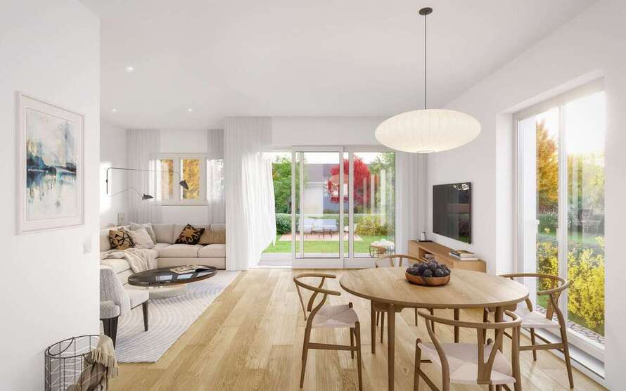 Wohnen, wo andere Golf spielen - Doppelhaushälfte mit Terrasse & Garten 5 zimmer